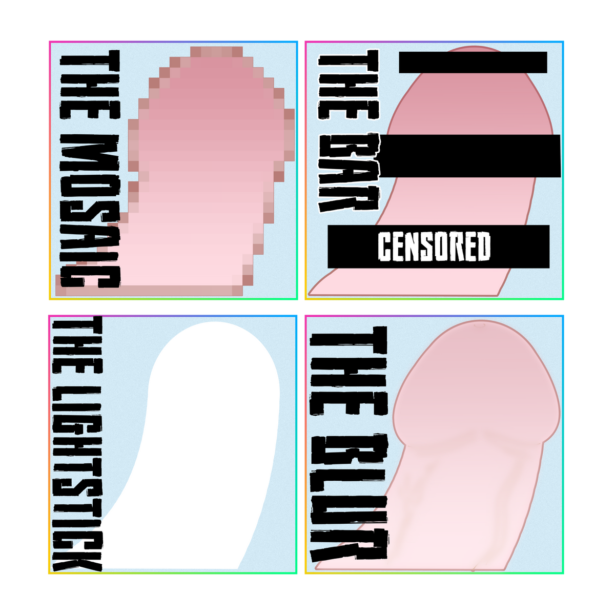 Manhwa Censorship Blind Bag Keychains