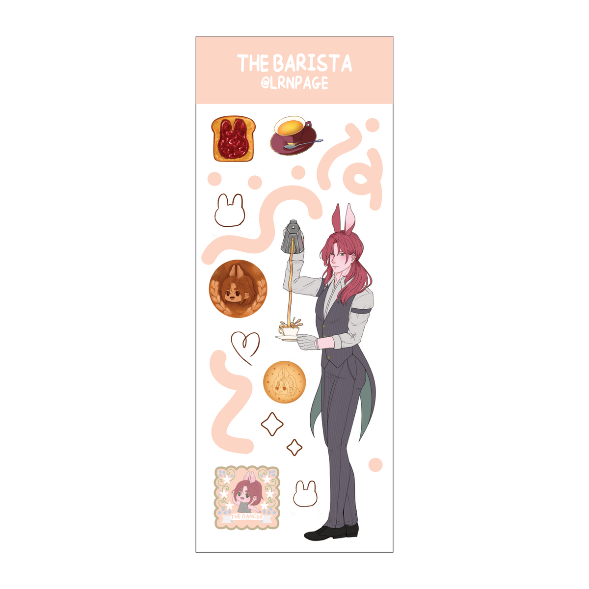 Bunny Boy Bakery Nao Sticker Sheet