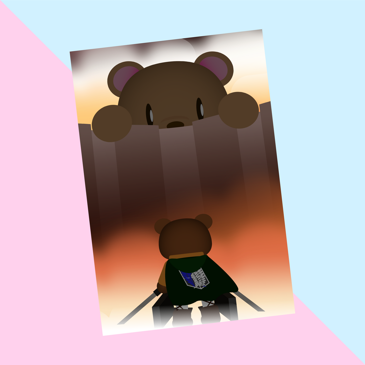 Attack on Titan Bear Print