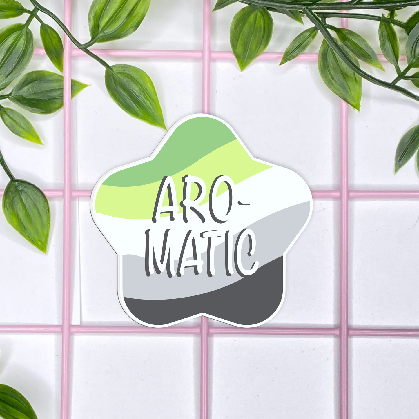 Pun Pride Stickers; Aro-matic