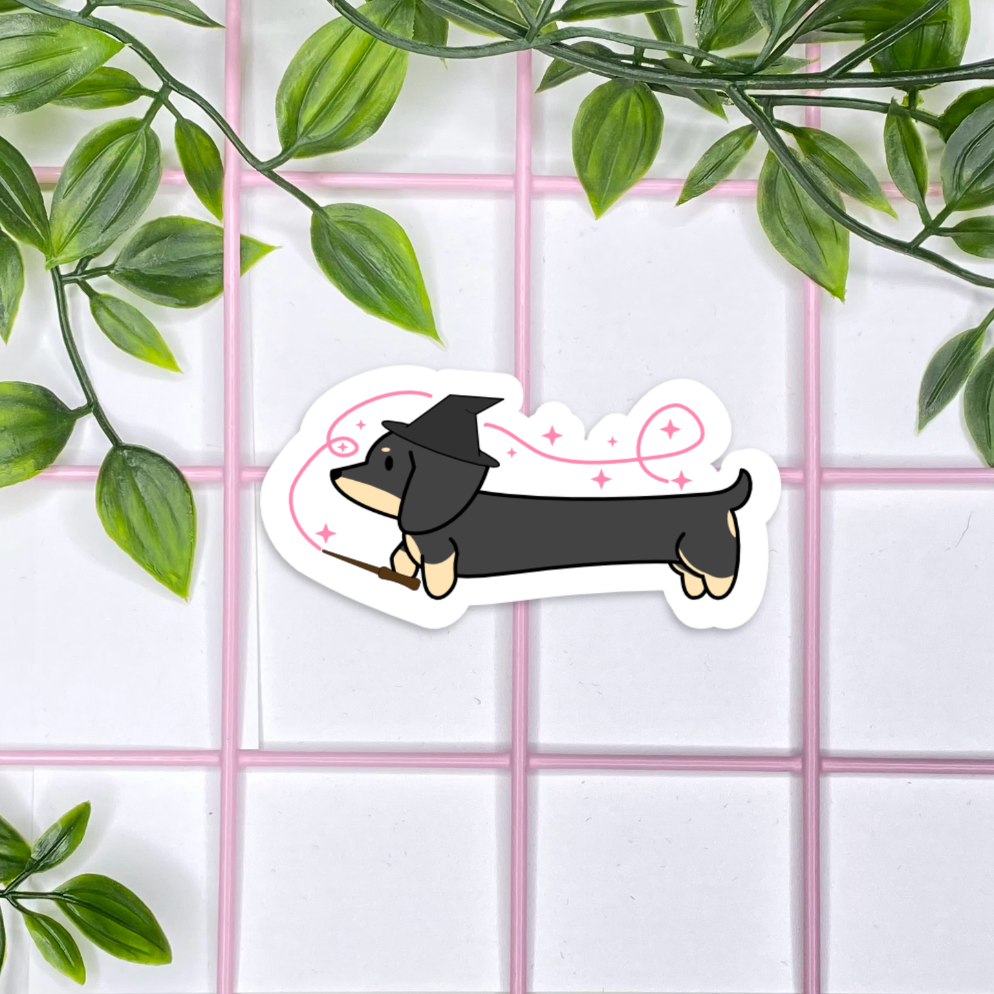Dachshund Halloween Stickers