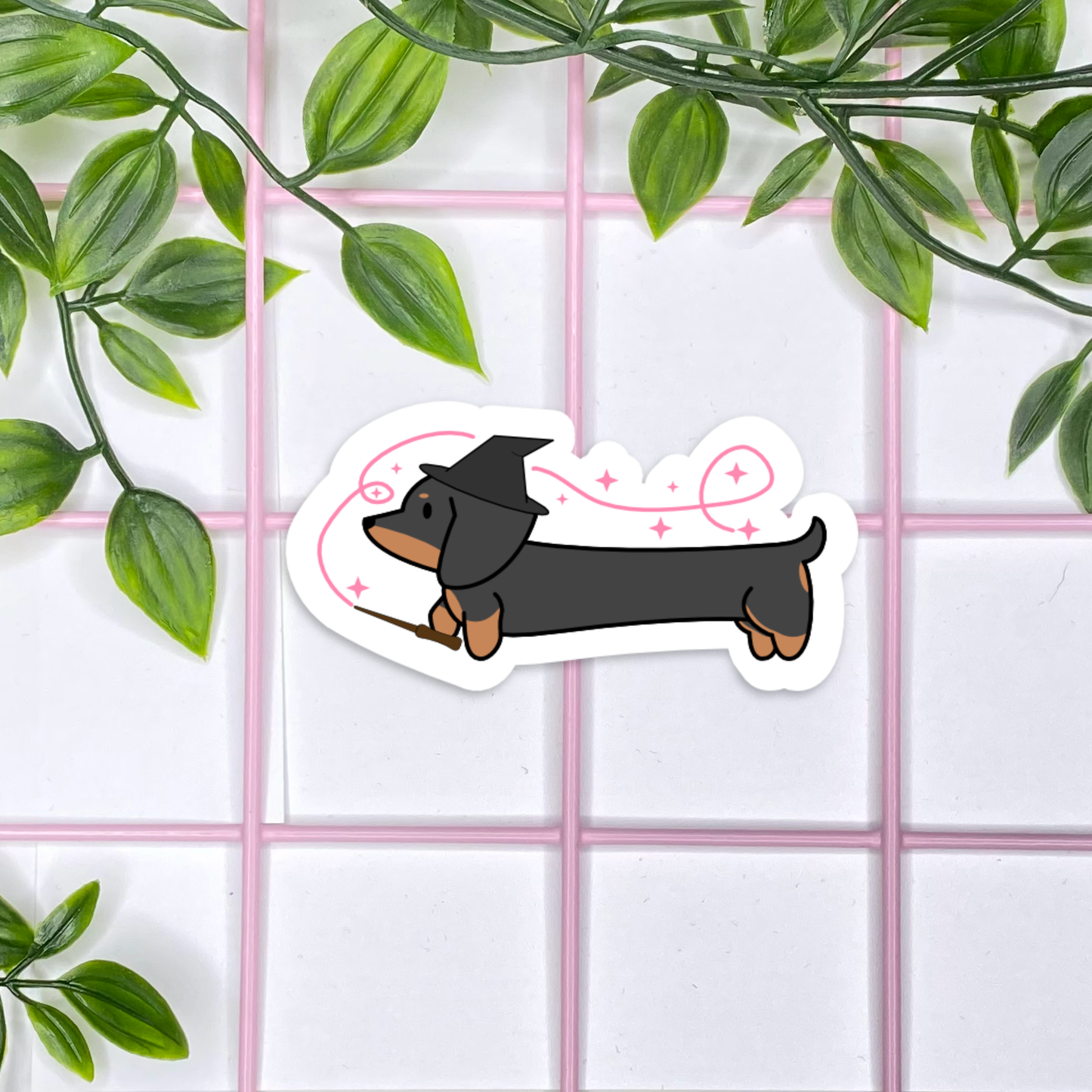 Dachshund Halloween Stickers