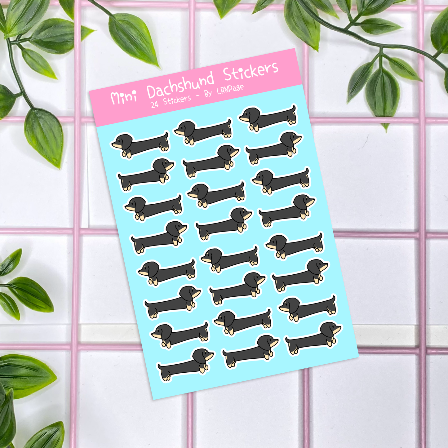 Mini Dachshund Stickers