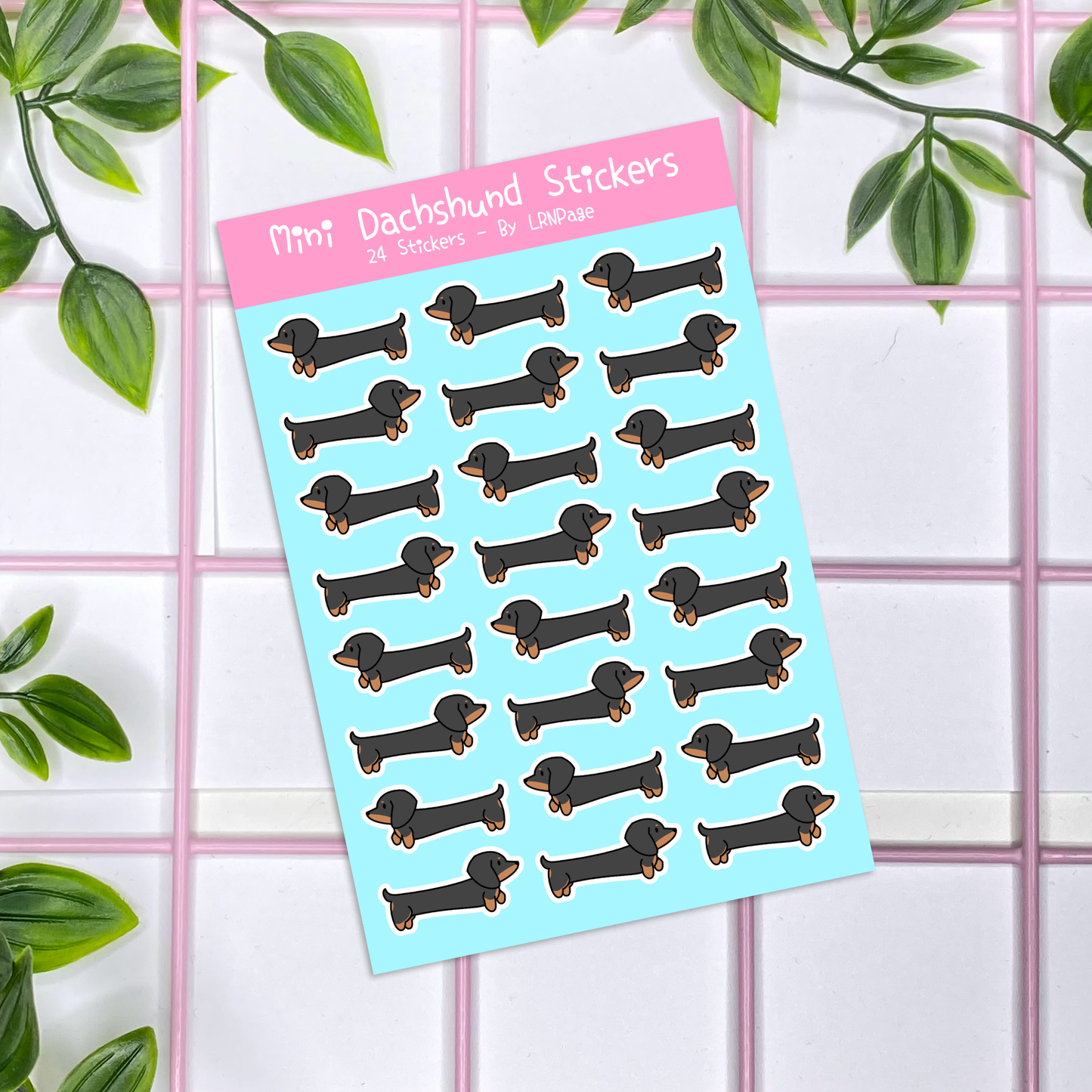 Mini Dachshund Stickers