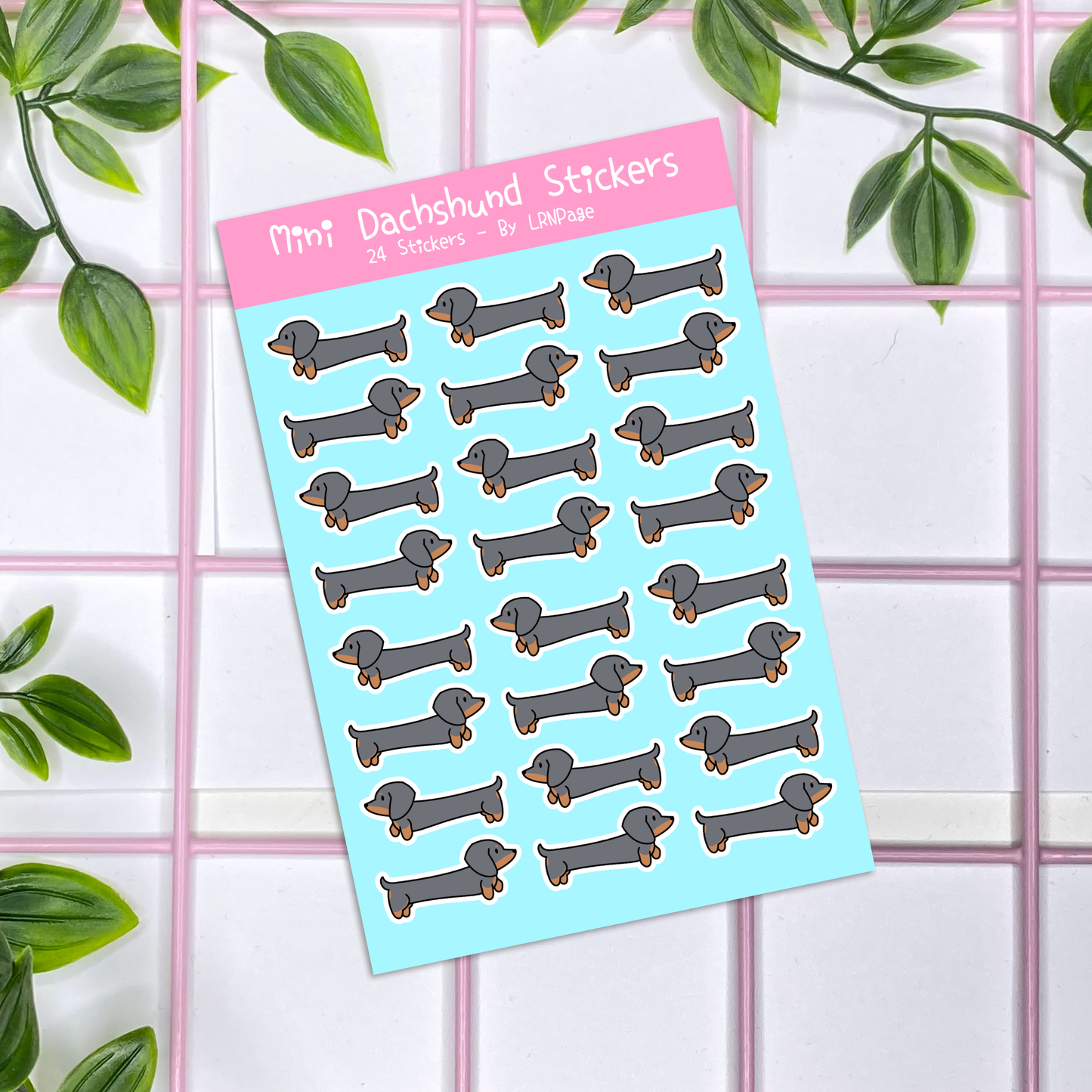 Mini Dachshund Stickers