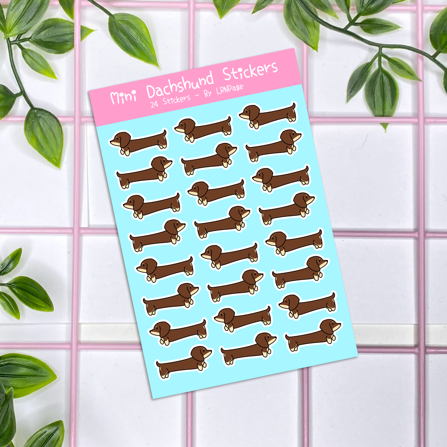Mini Dachshund Stickers