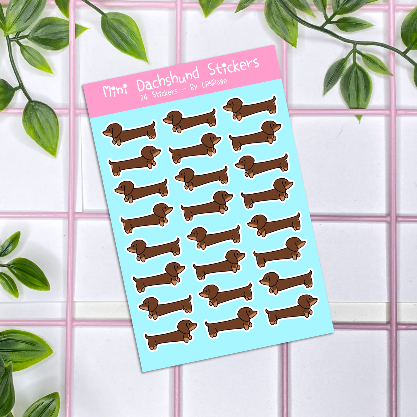 Mini Dachshund Stickers