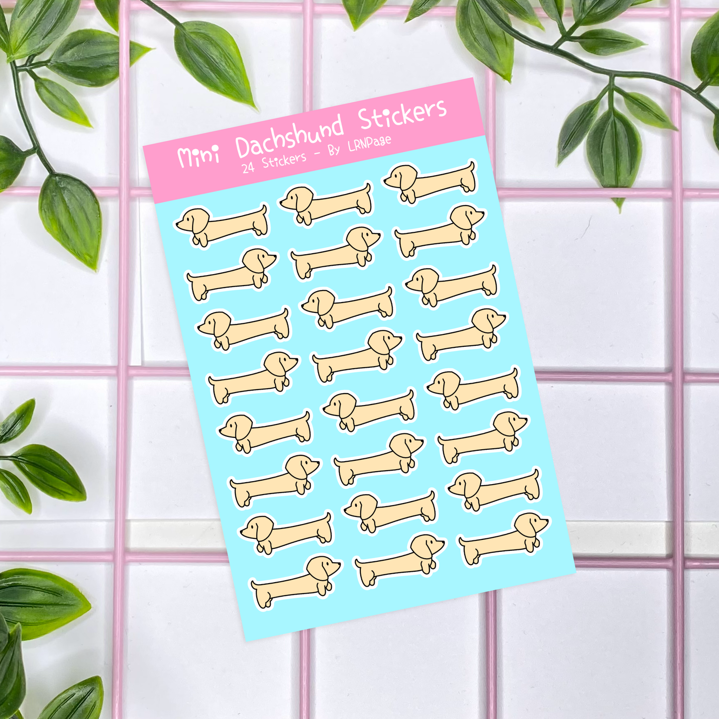 Mini Dachshund Stickers