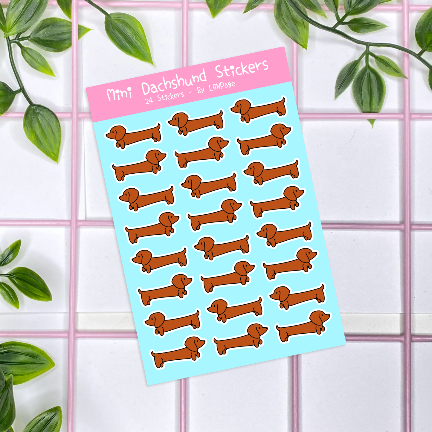 Mini Dachshund Stickers