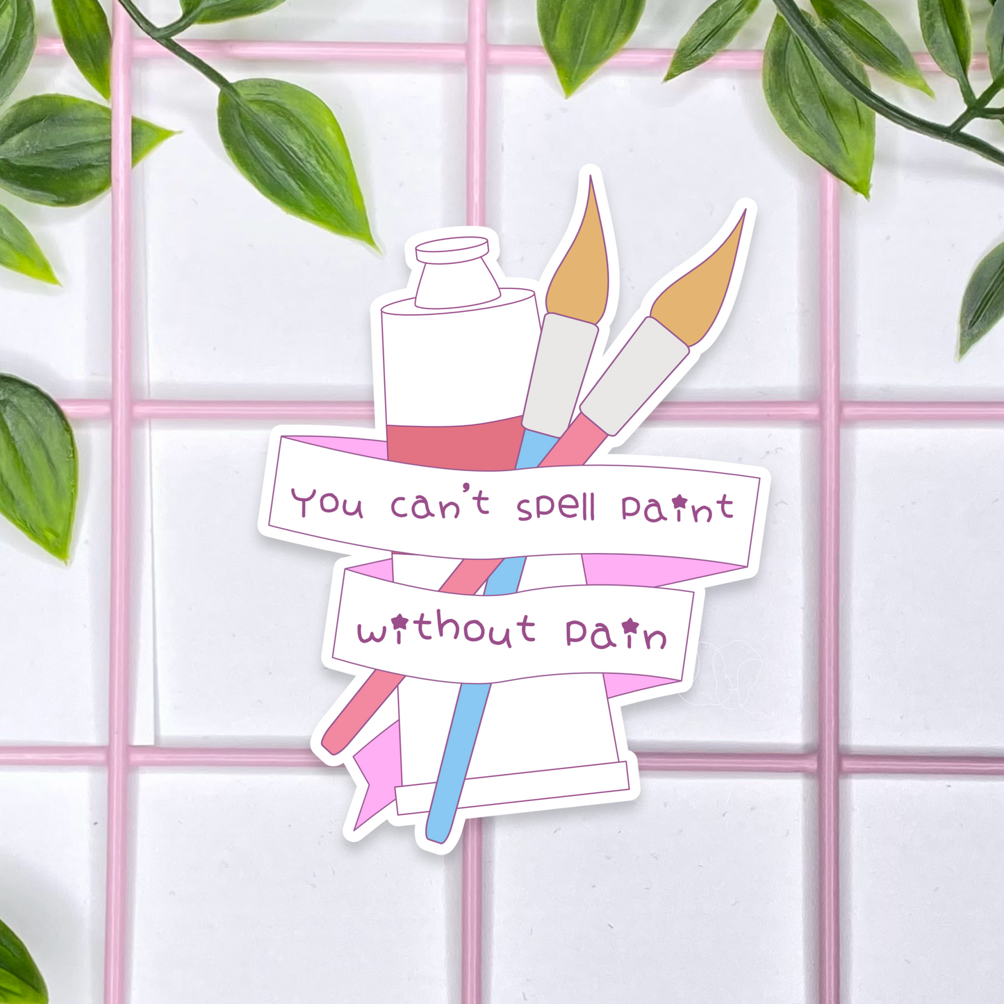 Painting is Pain Sticker