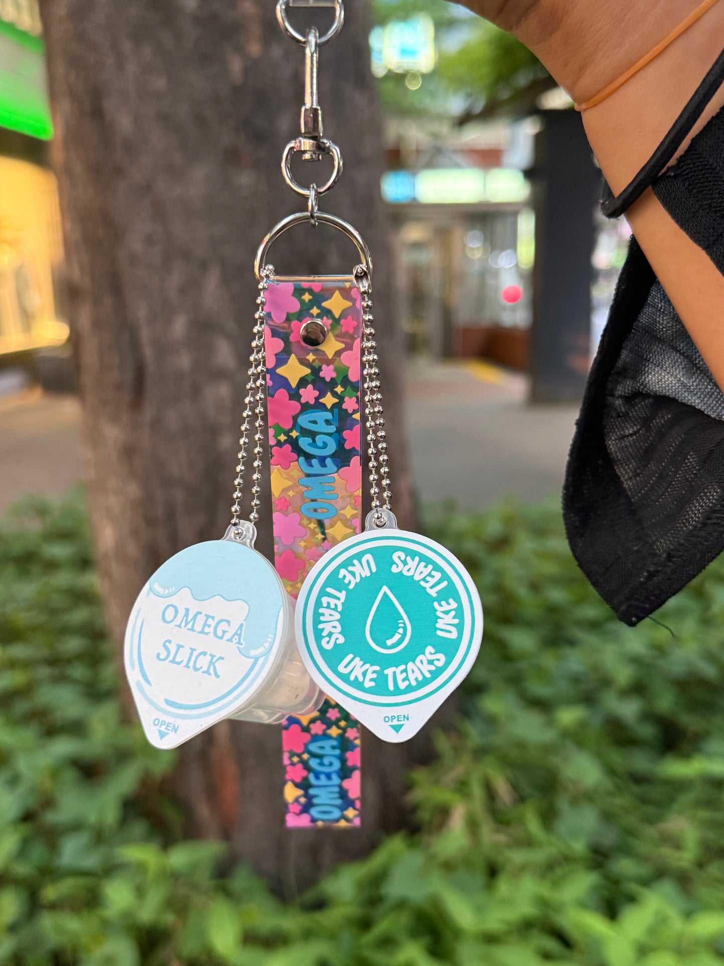 Omega Slick Pudding Cup Keychain (pre-order)