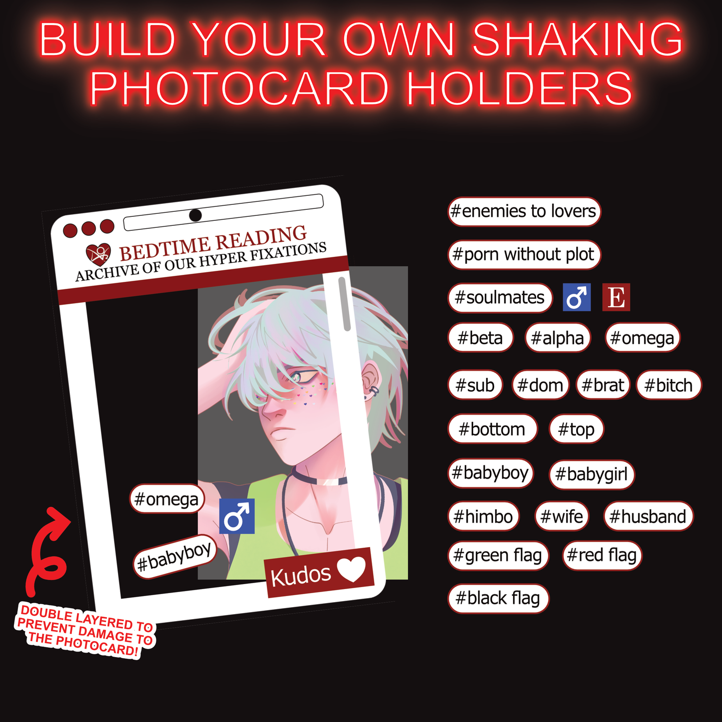 Fanfiction Shaking Photocard Holder  (pre-order)