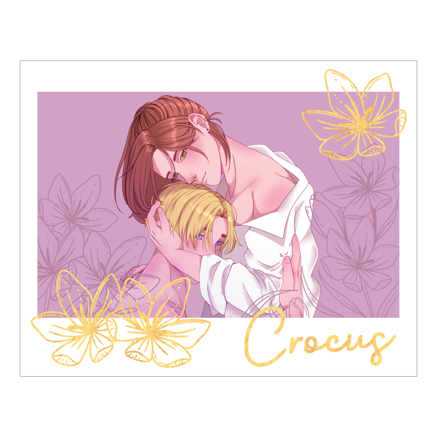 Crocus Gold Foil Mini Print