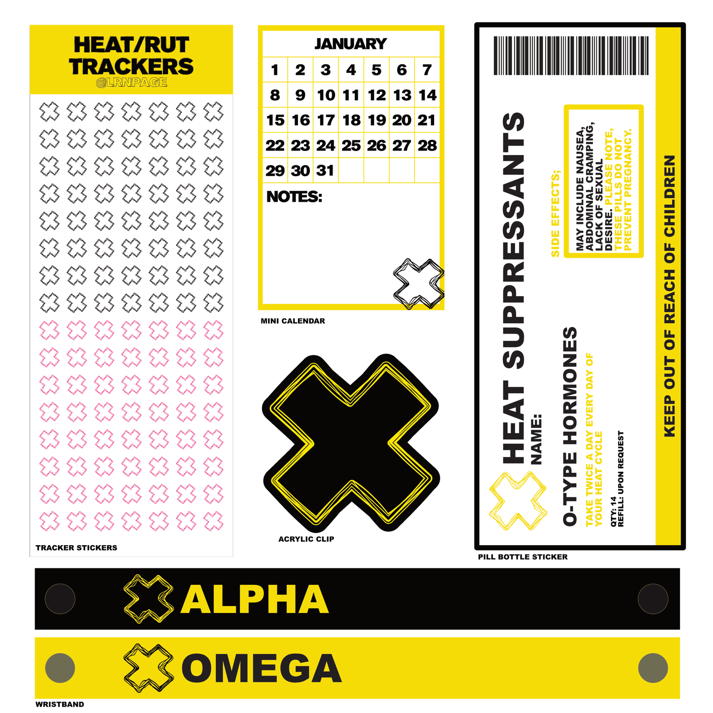 Omegaverse Scent Blocker Novelty Plasters (pre-order)