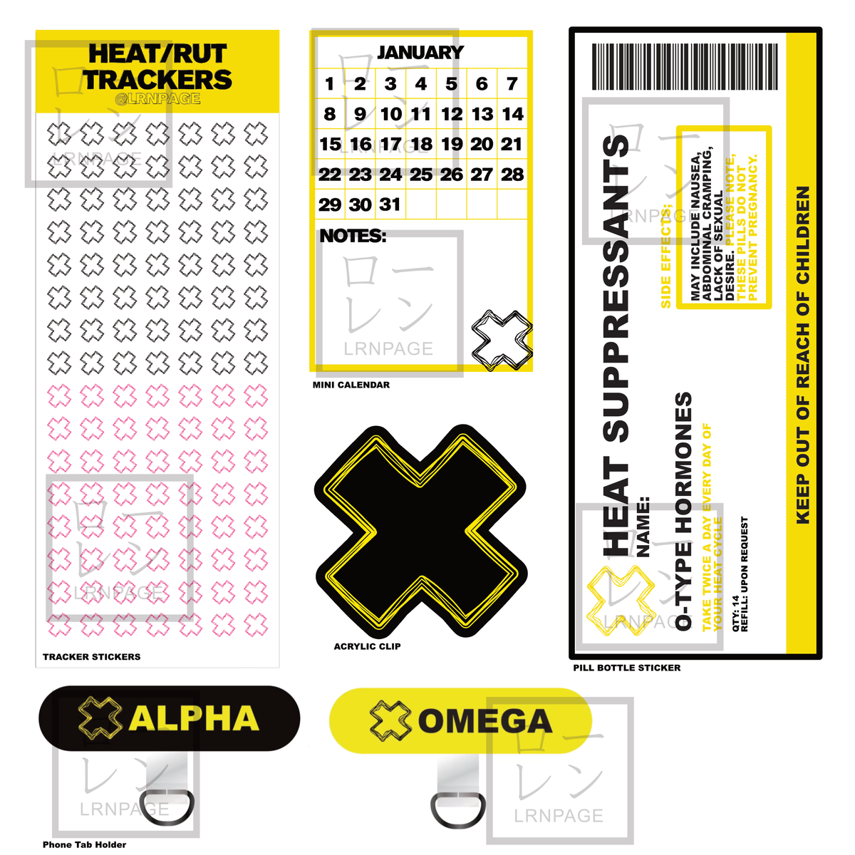 Omegaverse Scent Blocker Novelty Plasters (pre-order)