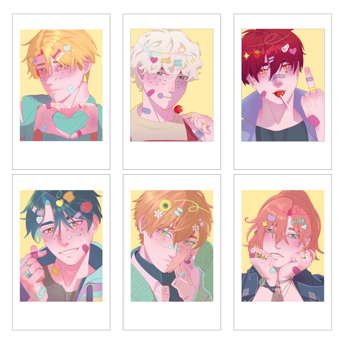 OC Pastel Decora Photocards