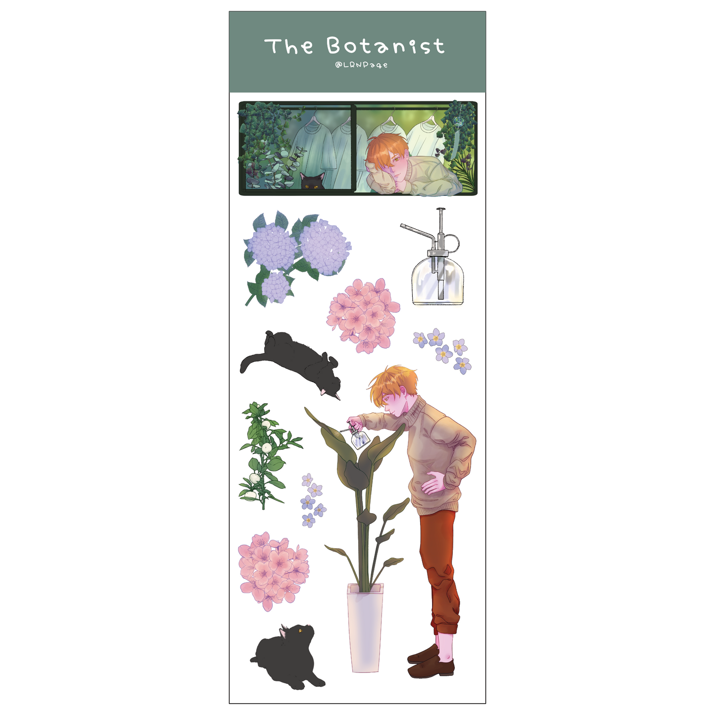 Botanist Ren Decorative Stickers