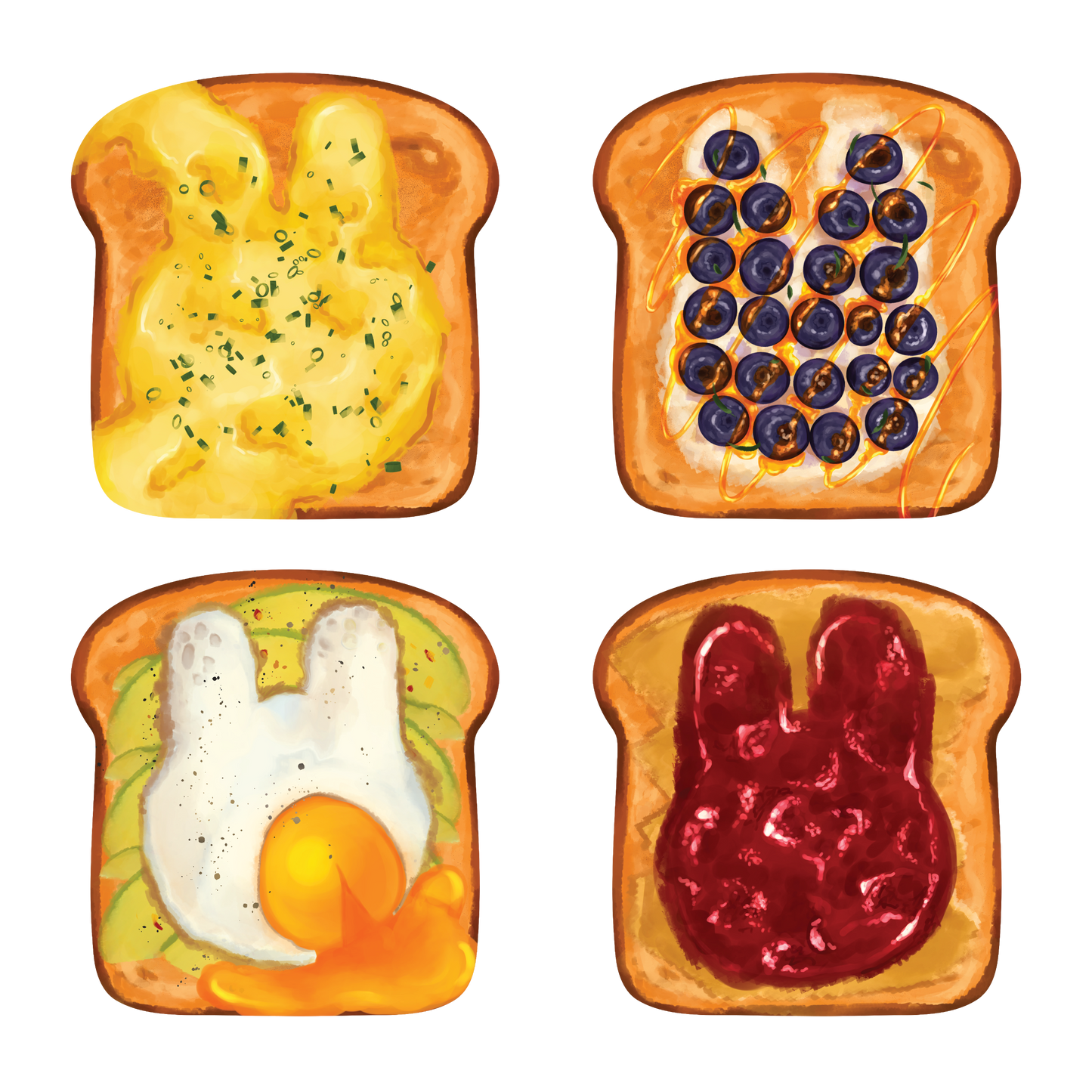 3D Embossed Toast Wooden Pin Badge