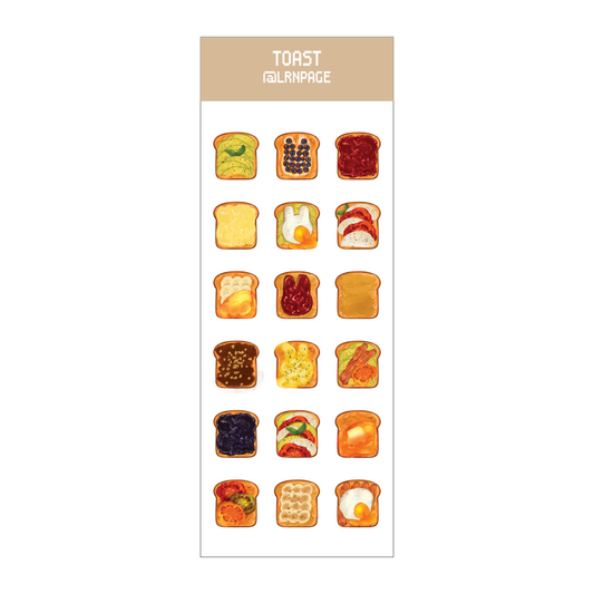 Bunny Boy Bakery Toast Sticker Sheet