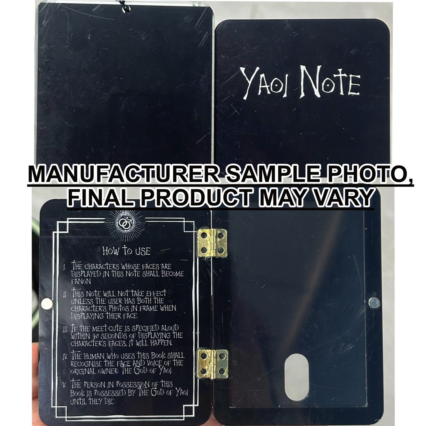 Yaoi Note Openable Photocard Holder (pre-order)