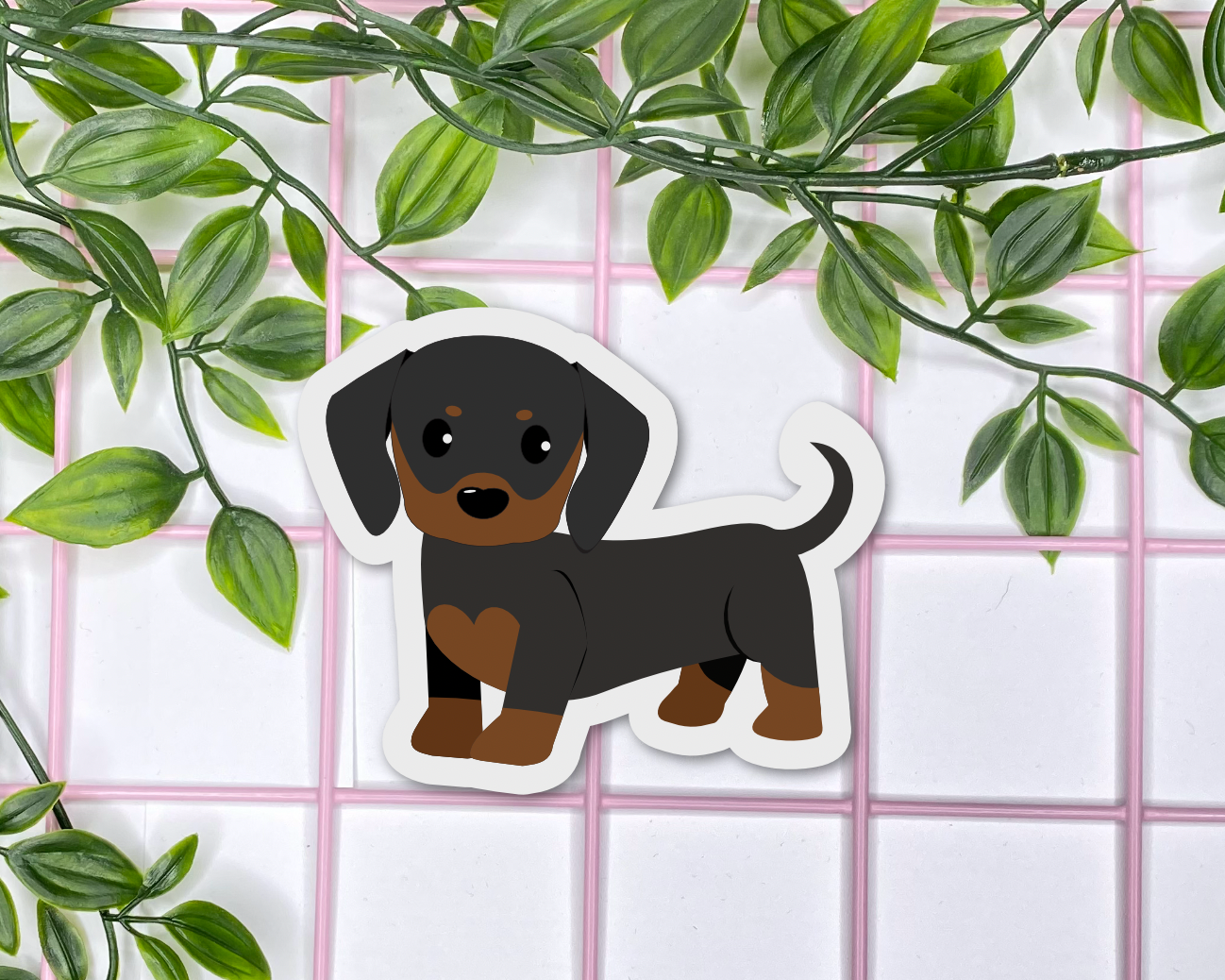 Dottie Dachshund Sticker