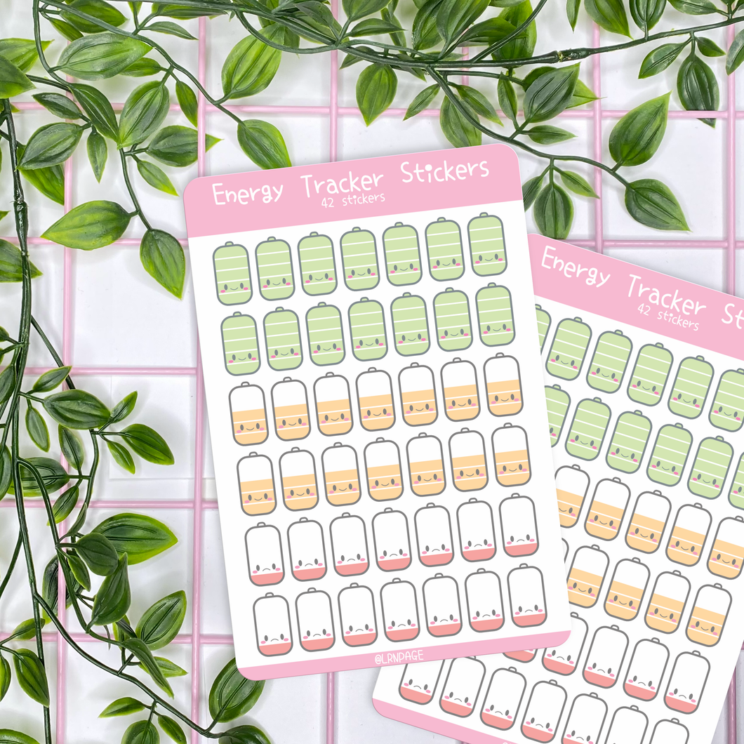 Battery Energy Tracker Stickers