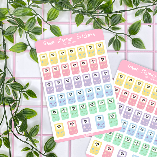 Pixel Gamer Planner Stickers