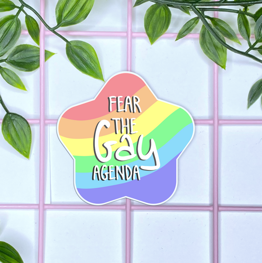 Pun Pride Stickers; Fear the Gay Agenda