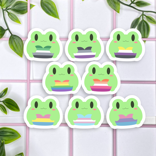 LGBTQ+ Frog Love Stickers