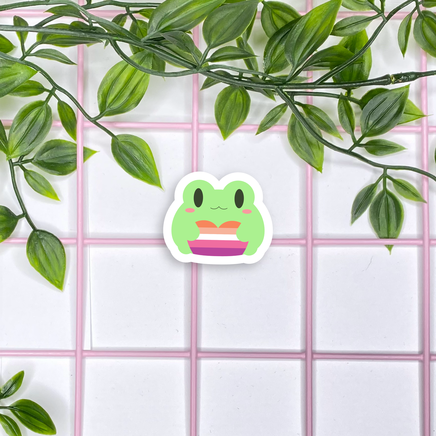 LGBTQ+ Frog Love Stickers