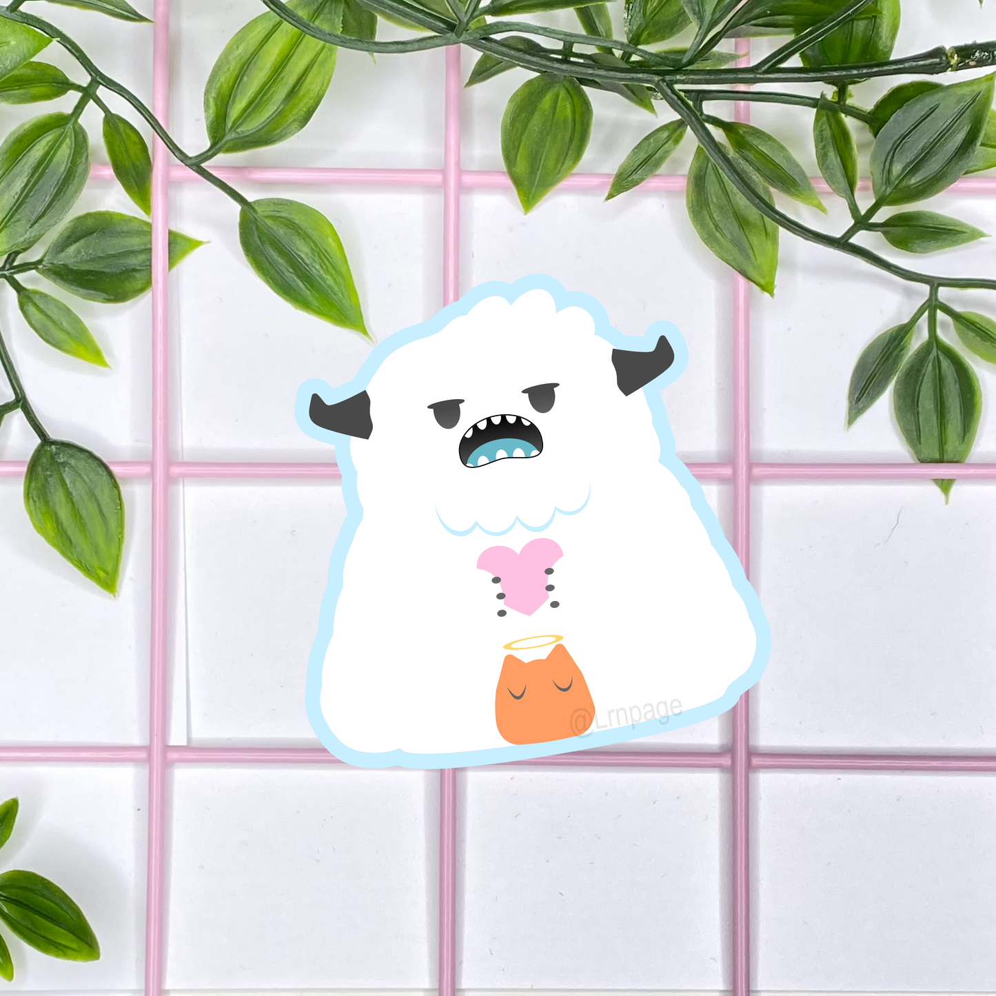 Renga Yeti Love Sticker